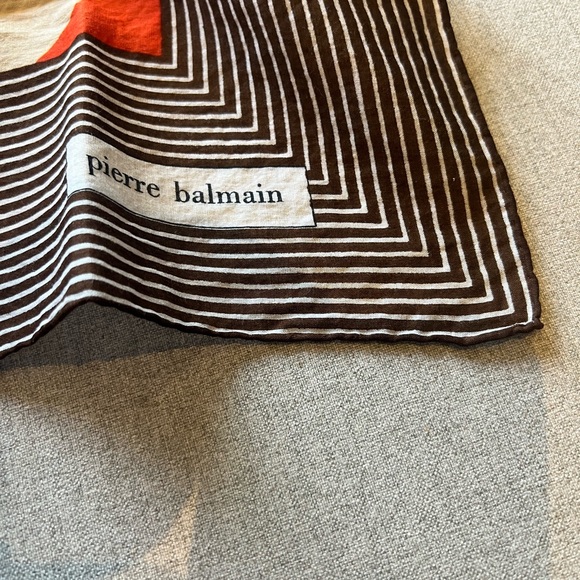 PIERRE BALMAIN Vintage Cotton Scarf - Picture 4 of 6